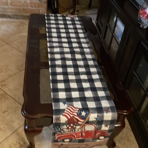 Freedom Home Decorative Linen Table Cloth Runner Table Runner 13 x 72 inch for - Picture 3 of 9